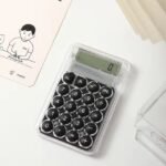 Student Calculator LCD Display Large Screen Siicone Buttons 8-digit Handheld Study Electronic Calculator School Supplies(random color) thumbnail 5