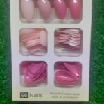 96 Pcs Fake Nails Without Glue Or Sticker Multicolor thumbnail 1