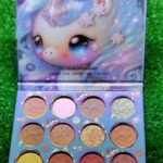 12 Color Rainbow Eyeshadow Pallette , Matte and Shimmery eye palette eye makeup for all girls thumbnail 2