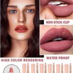 HUDAMOJI Ultra Matte Finish Lip Gloss And Lip Liner Lip Contour Set thumbnail 5
