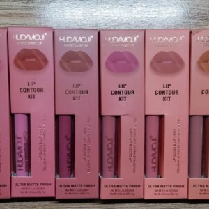 HUDAMOJI Ultra Matte Finish Lip Gloss And Lip Liner Lip Contour Set