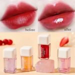 Colour Changing Tinted Lip Oil, vitamins E Lip Oil beautiful color for girls (random color) thumbnail 2