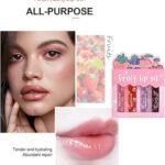 Pack of 4 - Fruit Lip Oil Set, Non-Sticky Long Lasting Moisturizing Lip Oil Lip Care Oil thumbnail 2