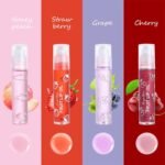 Pack of 4 - Fruit Lip Oil Set, Non-Sticky Long Lasting Moisturizing Lip Oil Lip Care Oil thumbnail 1