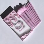 8 Pcs Makeup Brush Set In Velvet Bag Makeup Concealer Brush, Blush Powder Brush thumbnail 4