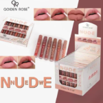 Pack Of 6 Nude High Pigment Matte Lipgloss Soft & Matte Texture Hydrating Lipgloss (Random Color) thumbnail 3