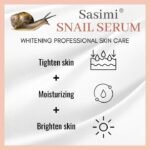 Sasimi Snail Serum High Quality Anti Aging Moisturizing & Whitening Serum For Pores & Acne 30Ml thumbnail 3
