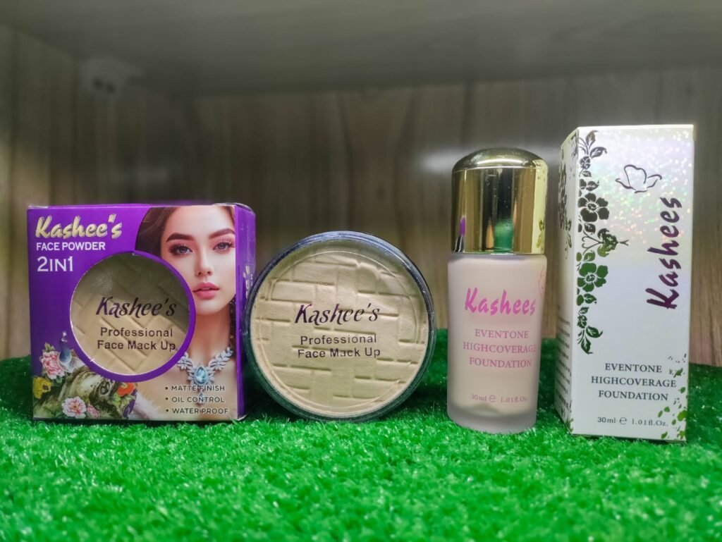 2 in 1 Kashee's Foundation Deal, Foundation & Compact Powder, Pack of 2