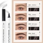 4 Tip Waterproof Eyebrow Pen | Waterproof Tattoo Tint Fine Sketch Liquid Eyebrow Pencil | Creates Natural Makeup Effect thumbnail 4