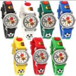 High Quality Cute Football Cartoon Children Watch Girls Rubber Kids Watches Boys Silicone Quartz Wristwatches (Random-Colour) thumbnail 4