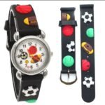 High Quality Cute Football Cartoon Children Watch Girls Rubber Kids Watches Boys Silicone Quartz Wristwatches (Random-Colour) thumbnail 1