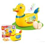 Musical Electric Lay Eggs Duck Toys For Kids and Boys - Battery Operated With Light and Music Sound Toy Vehicles car thumbnail 1
