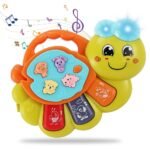 TOEY PLAY Baby Toy with Caterpillar for 12+ Months, Musical Piano Keyboard with Songs, Lights and Animal Sounds, Interactive Toys for Early Learning, Gifts for Little Kids, Boys, Girls 1 Year thumbnail 3
