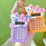Mini Calculator Keychain – Cute Pink Kawaii Cartoon Portable Calculator | School & Student Supplies, Stationery Gift (Random color) thumbnail 3