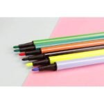 Set of 12 Flomaster Colors – Yellow/Bird Design – Kids Drawing & Coloring Markers thumbnail 1