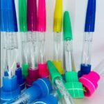 4-in-1 Pen with Stamp, Bubbles, Light, and Writing Function – Fun Creative Multi-Use Pen for Kids, Arts, Crafts, and School Supplies – Premium Quality, Imported, Available in 6 Colors with Bubble Container and Red Light (Random Color) thumbnail 2
