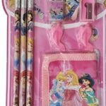 8 Pcs Disney Stationery Gift Set for Kids – Includes Pencils, Eraser, Sharpener, Pencil Caps & Wallet (Random Character) thumbnail 2