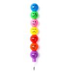 4 Pcs Smiley Cartoon Stationery Pencils – Fun Rainbow Pens with Cute Funny Faces for Kids, Students, and Gifts (Random Color) thumbnail 1