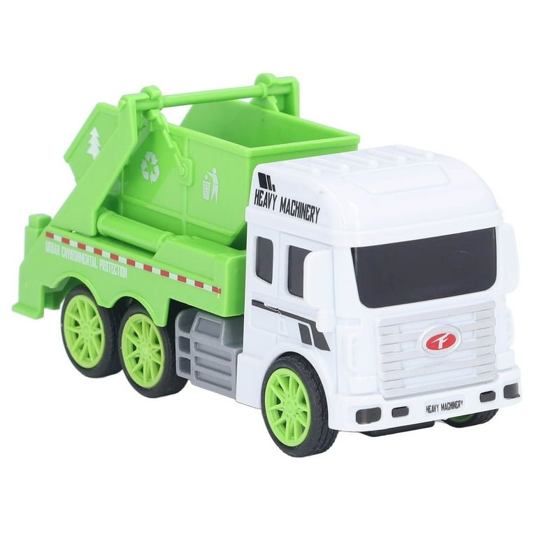 Toy Garbage Truck – Green Recycling Sanitation Vehicle with Real Sliding Action | Inertial Plastic Dumper Truck for Kids to Learn Waste Classification and Environmental Awareness - Image 2