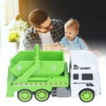 Toy Garbage Truck – Green Recycling Sanitation Vehicle with Real Sliding Action | Inertial Plastic Dumper Truck for Kids to Learn Waste Classification and Environmental Awareness thumbnail 1