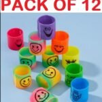 Pack of 12 Magic Slinky Spring Finger Fidget Toys – Stress Relief Sensory Toy for Kids & Adults, Fun Party Favors and Learning Activity, Multicolor thumbnail 1