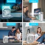 Mini Portable Air Cooler Fan with Evaporative Cooling | 3-Speed Personal Air Conditioner | Random Color thumbnail 4