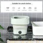 Foldable Mini Washing Machine – Portable Collapsible Washer for Travel, Dorm, Baby Clothes | Random Color thumbnail 1