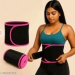 Waist Trimmer Belt for Men & Women | Sweat Belt for Workout & Gym | Adjustable Tummy Support Belt | Free Size | Pack of 1 thumbnail 1