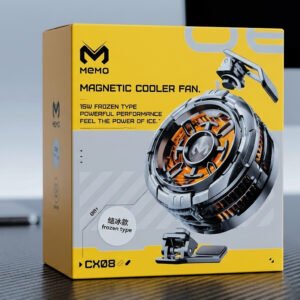 MEMO CX08 Pro Mobile Cooling Fan 25W Semiconductor Phone Cooler – Fast Cooling Gaming Radiator for Android & iPhone ~ Magnetic Support