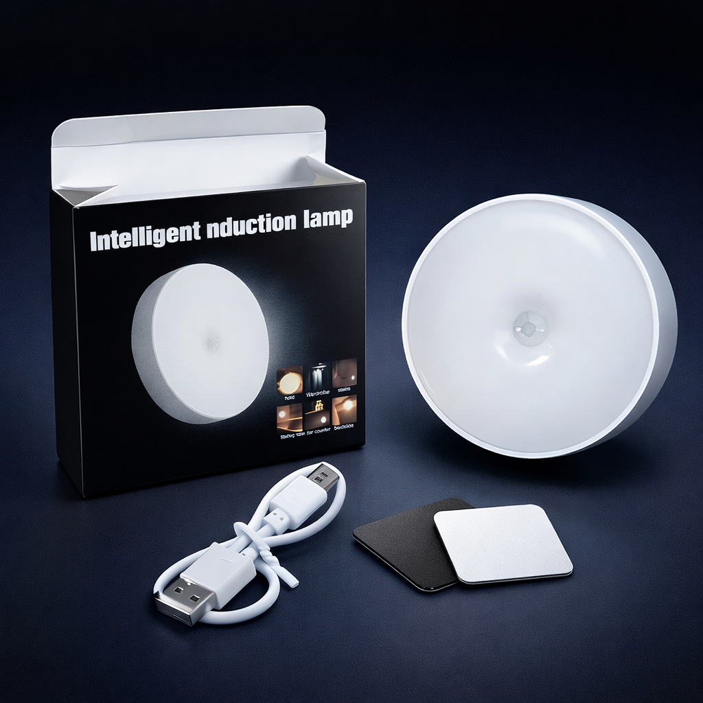 Intelligent Induction Lamp – Smart Motion Sensor Rechargeable Wireless Night Light l Sensor With Button - Image 3