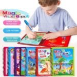 Magic Water Book Painting Drawing Coloring Board Book Doodle & Magic Water Pen(random book ) thumbnail 1