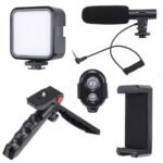 High Quality Vlogging Kit | Mobile & DSLR Accessories | Tripod, Mic & 360° LED Video Recording Setup thumbnail 4