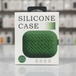 Shockproof Silicone AirPods Case - Textured Protective Skin with Keychain (Random colors) thumbnail 3