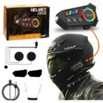 K06A Motorcycle Helmet Bluetooth Headset – BT 6.0 Wireless Earphone with CVC Intelligent Noise Reduction, IP67 Waterproof, 800mAh Battery & Type-C Fast Charging thumbnail 2