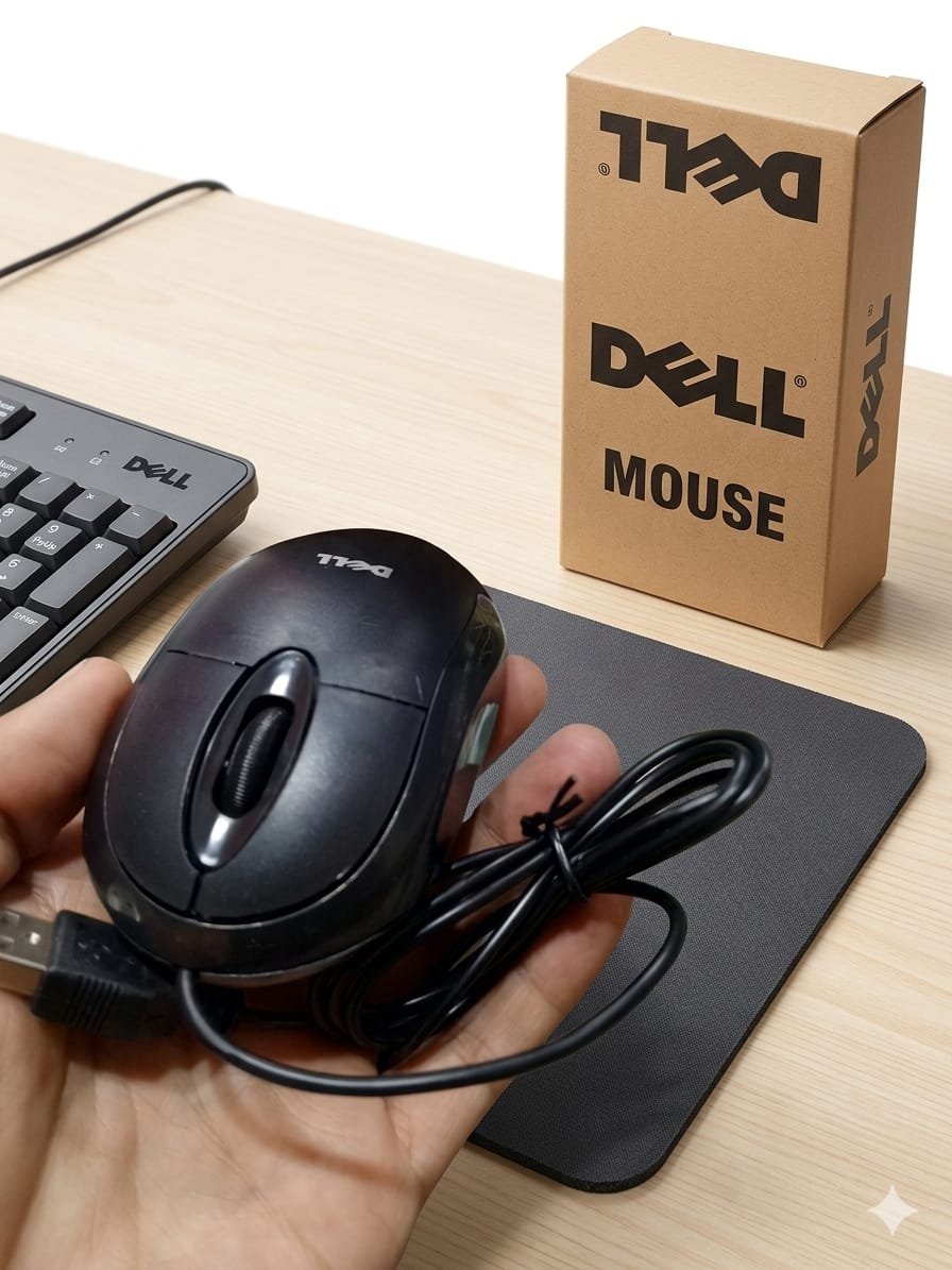 Dell USB Wired Mouse – Smooth & Reliable Optical Tracking for Laptops and Desktop PCs - Image 3