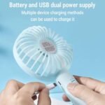 Eternal Classic Portable USB Mini Fan Air Cooler Rechargeable Handheld Bladeless Fan | Multiple Colours thumbnail 4