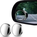 Car Blind-Spot Side Mirror Silver Frame - (2 Pc / Set) thumbnail 4
