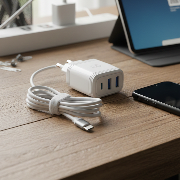 WM 27 3.1A Fast Micro USB Charger with Dual USB Ports – Cable & Adapter by WM - Image 3