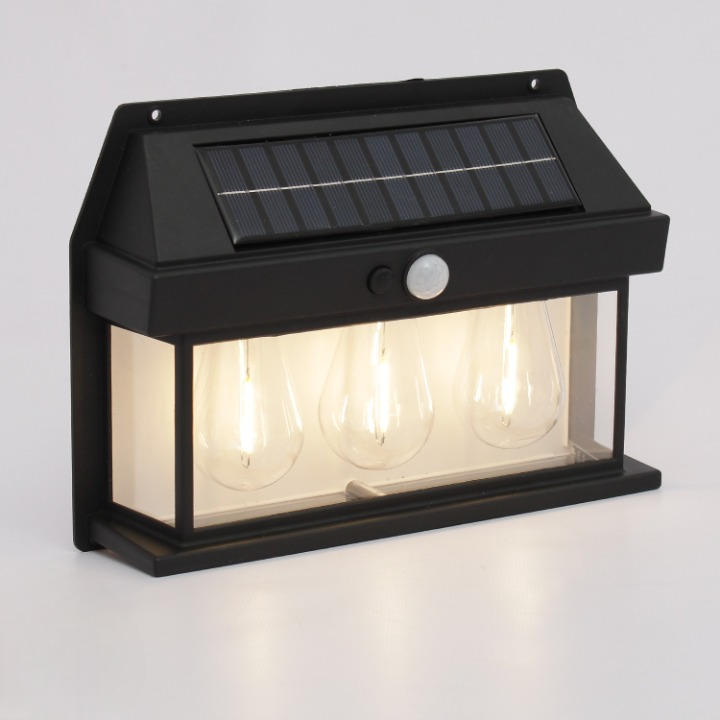 Solar Interaction Wall Lamp Outdoor Motion Sensor Light Solar Powered LED Wall Light Waterproof - Image 2