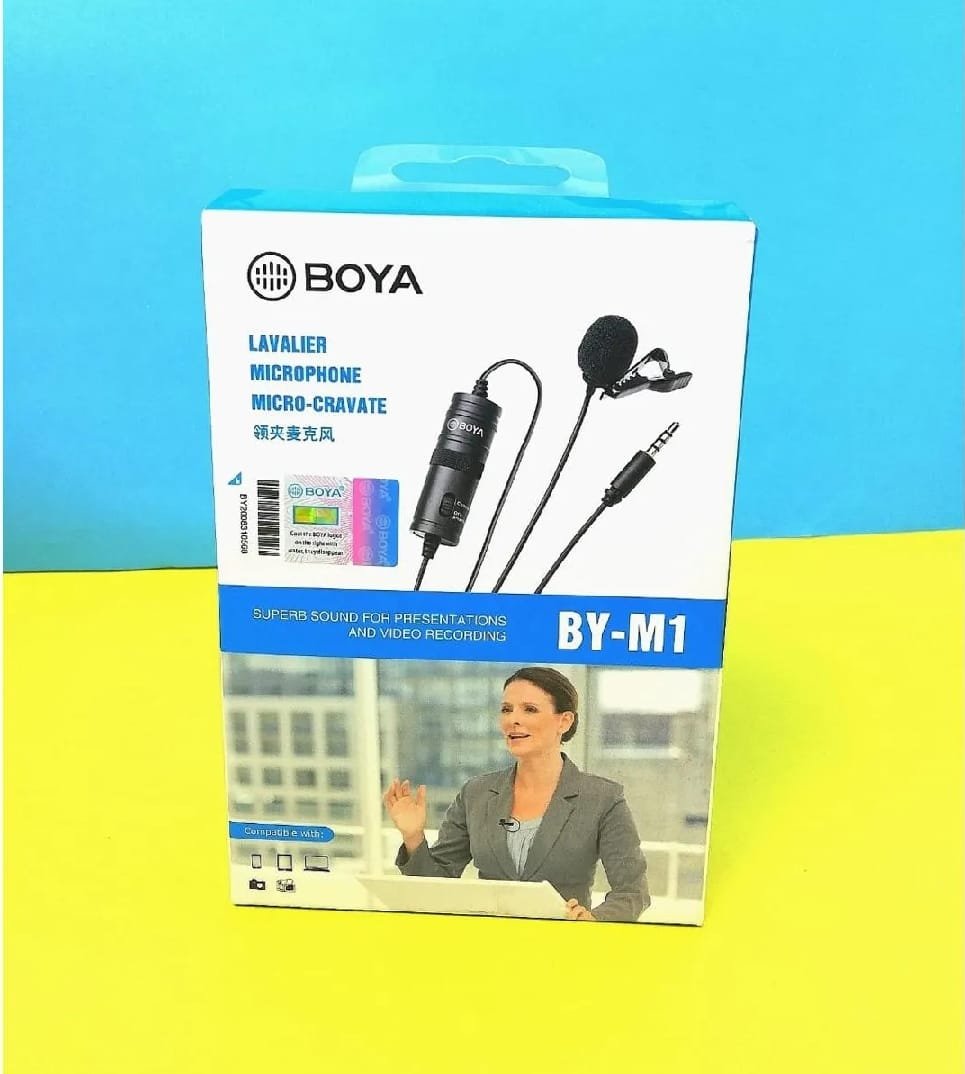 Boya BY M1 Professional Lavalier Lapel Microphone 3.5mm Clip On Mic For Android Smartphone DSLR Camera PC Audio Video Recording - Image 5