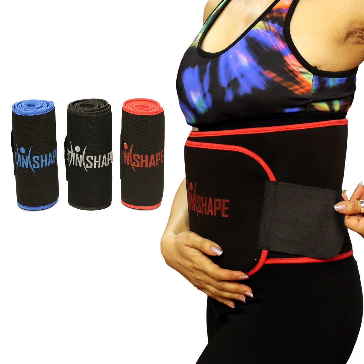 Waist Trimmer Belt for Men & Women | Sweat Belt for Workout & Gym | Adjustable Tummy Support Belt | Free Size | Pack of 1 - Image 5