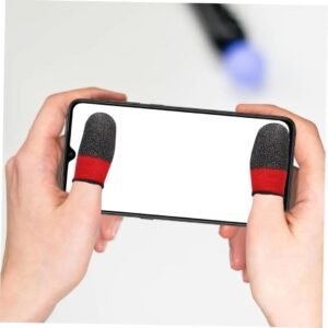 Double Color Gaming Thumb Sleeves Pair – Anti-Sweat Touch Control Finger Gloves for Mobile Gamers