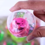 (pack of 6)Glowing Ball Toy - Super Led Water Ball Size 65mm - Glowing Elastic Ball Kids Toy Gift thumbnail 2