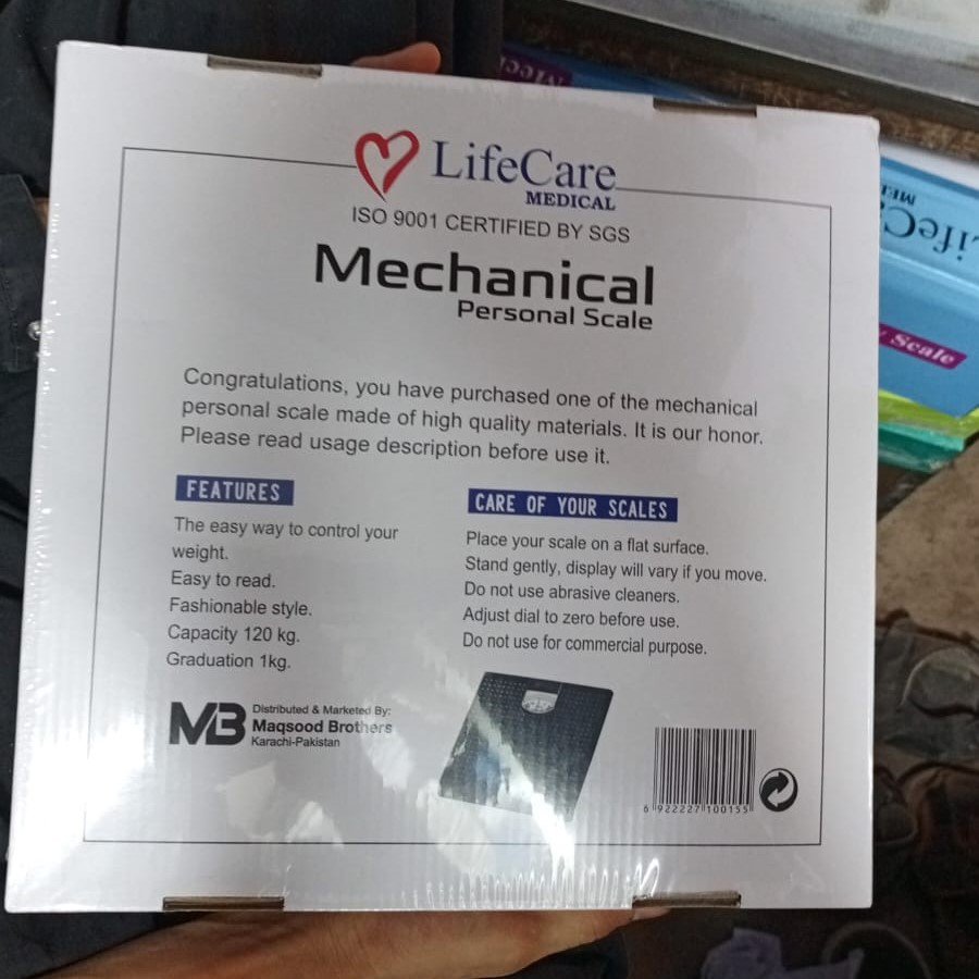 Life Care Medical Mechanical Personal Scale For Body Weight Tracking | 120kg Capacity - Image 4