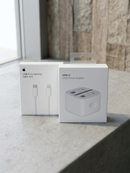 20W USB-C Power Adapter + USB-C to Lightning Fast Charging Cable (1m) Set - Image 4