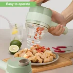 Electric Handheld Vegetable Cutter Slicer Multifunctional Food Chopper Compact Durable And Easy To Use Kitchen Tool thumbnail 1
