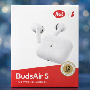 Itel BudsAir 5 True Wireless Earbuds – Bluetooth 5.4, 36 Hours Playtime & Deep Bass Audio