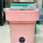 Foldable Mini Washing Machine – Portable Collapsible Washer for Travel, Dorm, Baby Clothes | Random Color thumbnail 4