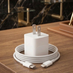 20W USB-C Power Adapter + USB-C to Lightning Fast Charging Cable (1m) Set