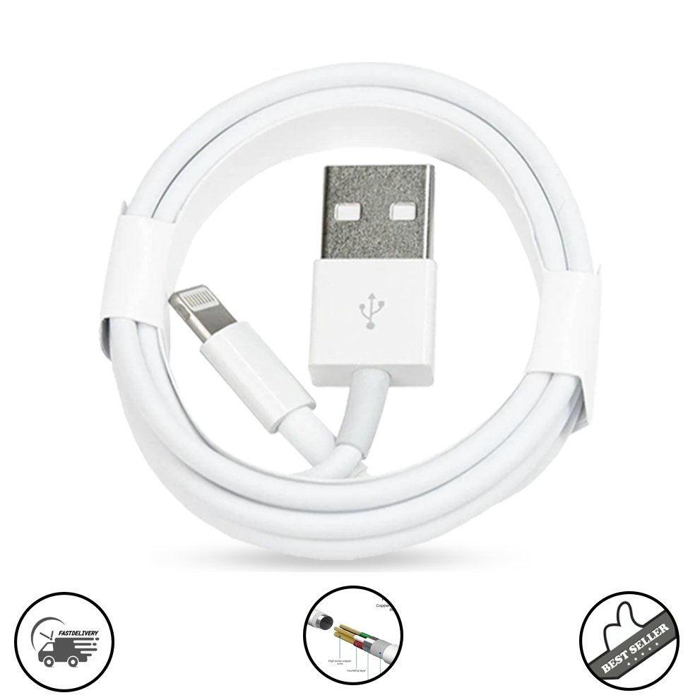 Apple Lightning to USB Cable for iPhone, iPad & iPod – Fast Charging & Data Sync Cable - Image 2